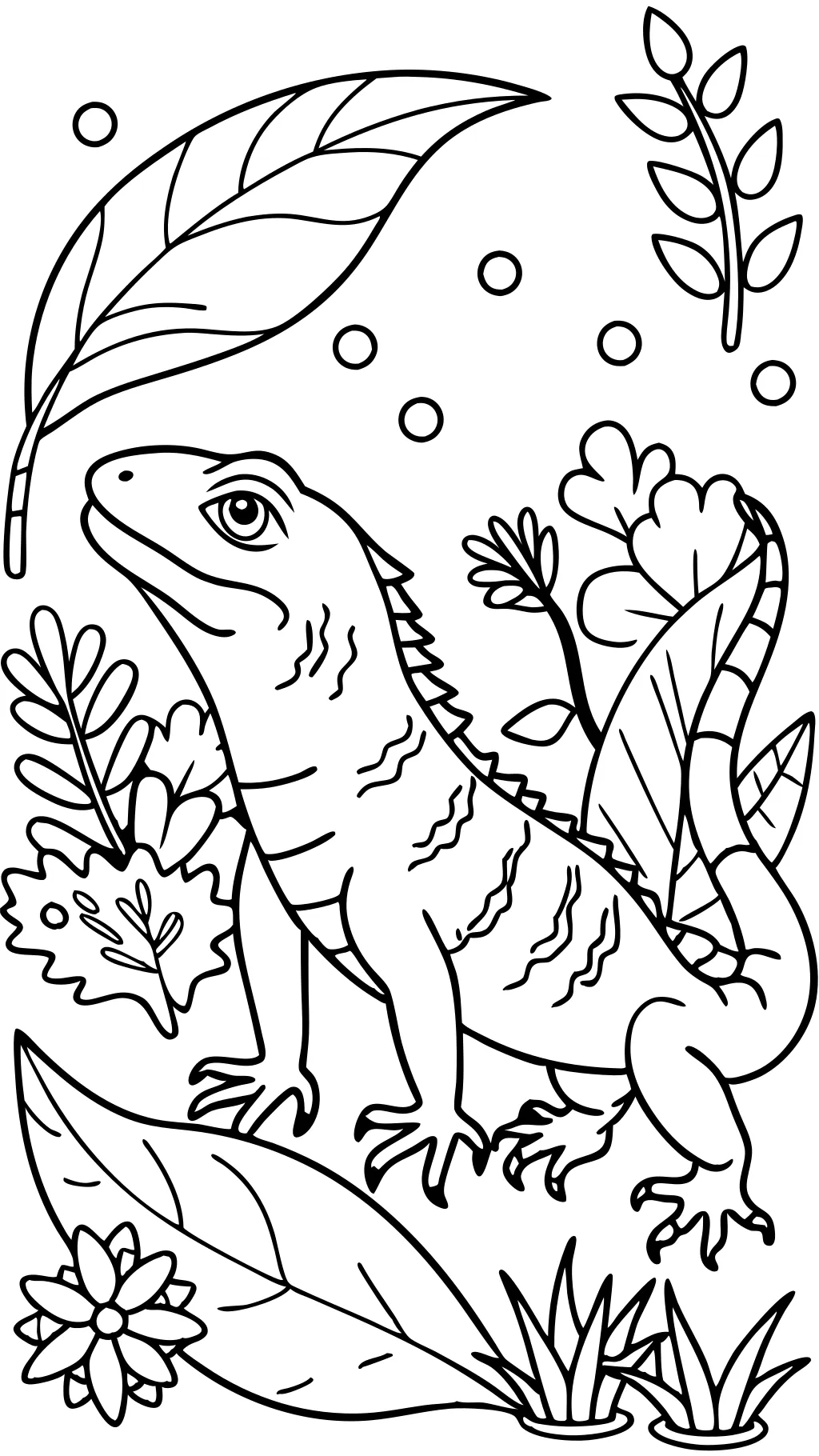 printable lizard coloring pages